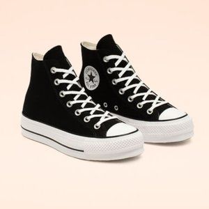 Brand New in Box Chuck Taylor All Star Lift Platform Black Canvas